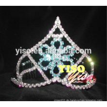 Schöne blaue farbige Mode Rhinestone Blume Tiara